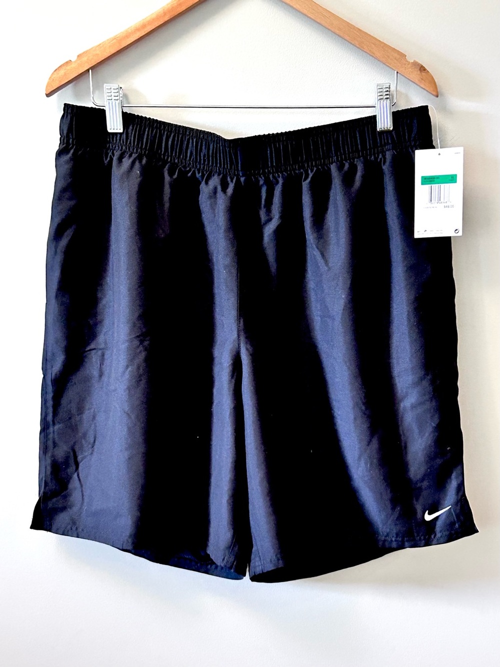 Nike Swim Essential 9" Black Volley Swim Shorts Pockets Mesh Lining Men’s XL NEW